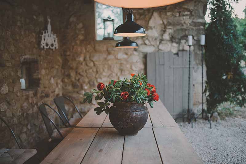 terrasse gite de charme occitanie uzes